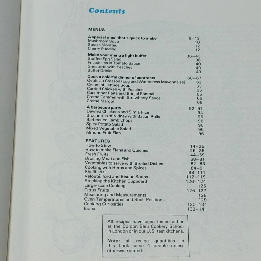 Vintage 1972 Grand Diplôme Cooking Course Vols 1-4 HC Cookbook Gourmet Recipes